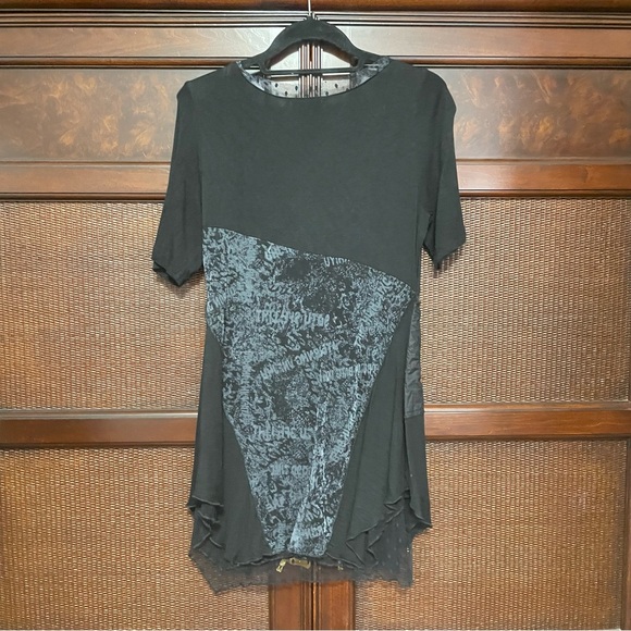 Hendi Plus Retro Patchwork Mixed Media Mini Y2K Dress‎ Size M - Picture 2 of 10